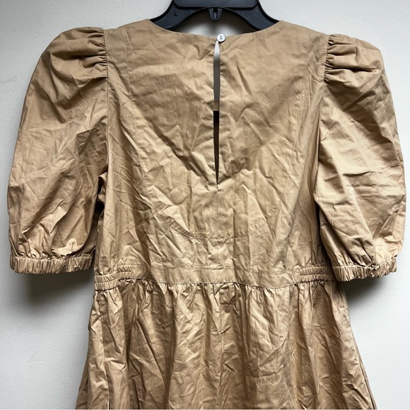 Gretchen Scott - Frolic Dress in Solid Khaki - Size XS - New - Picture 4 of 5